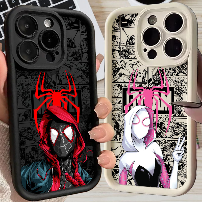 Phone Cases Iphone 11 - Spiderman Miles Morales Gwen Marvel Comics
