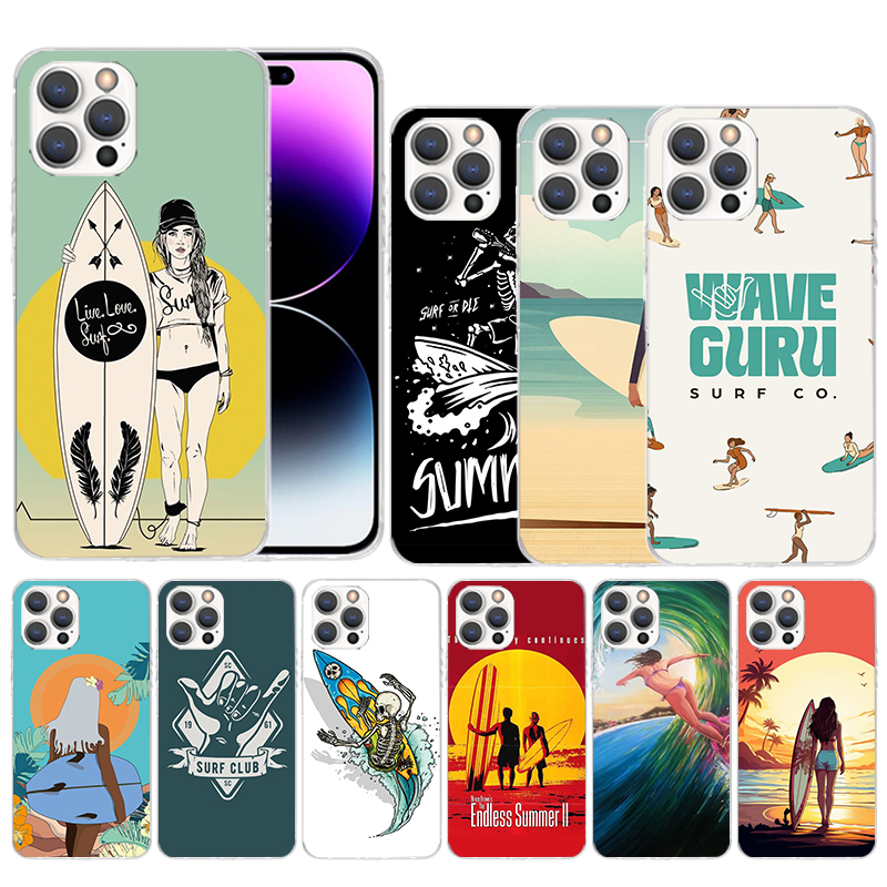 Phone Cases That Fit Iphone 16E - Surf Board Aesthetic Soft Cover for