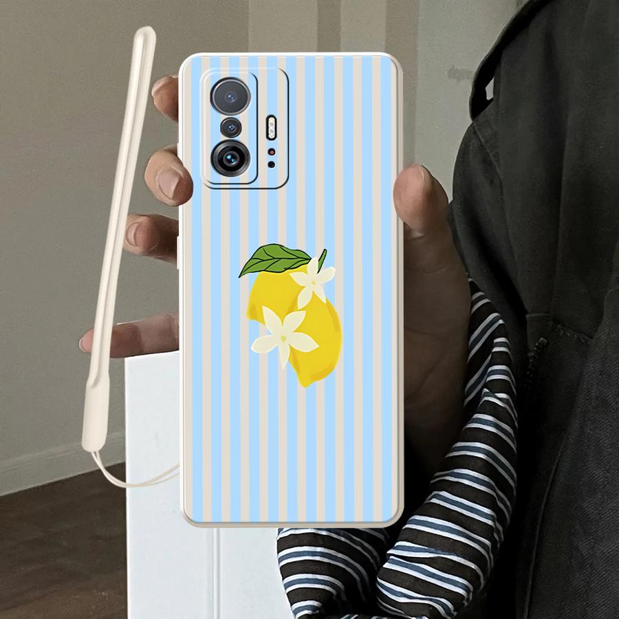 Phone Cases Iphone 11 - Lemon Cool Stripe Pattern Case for