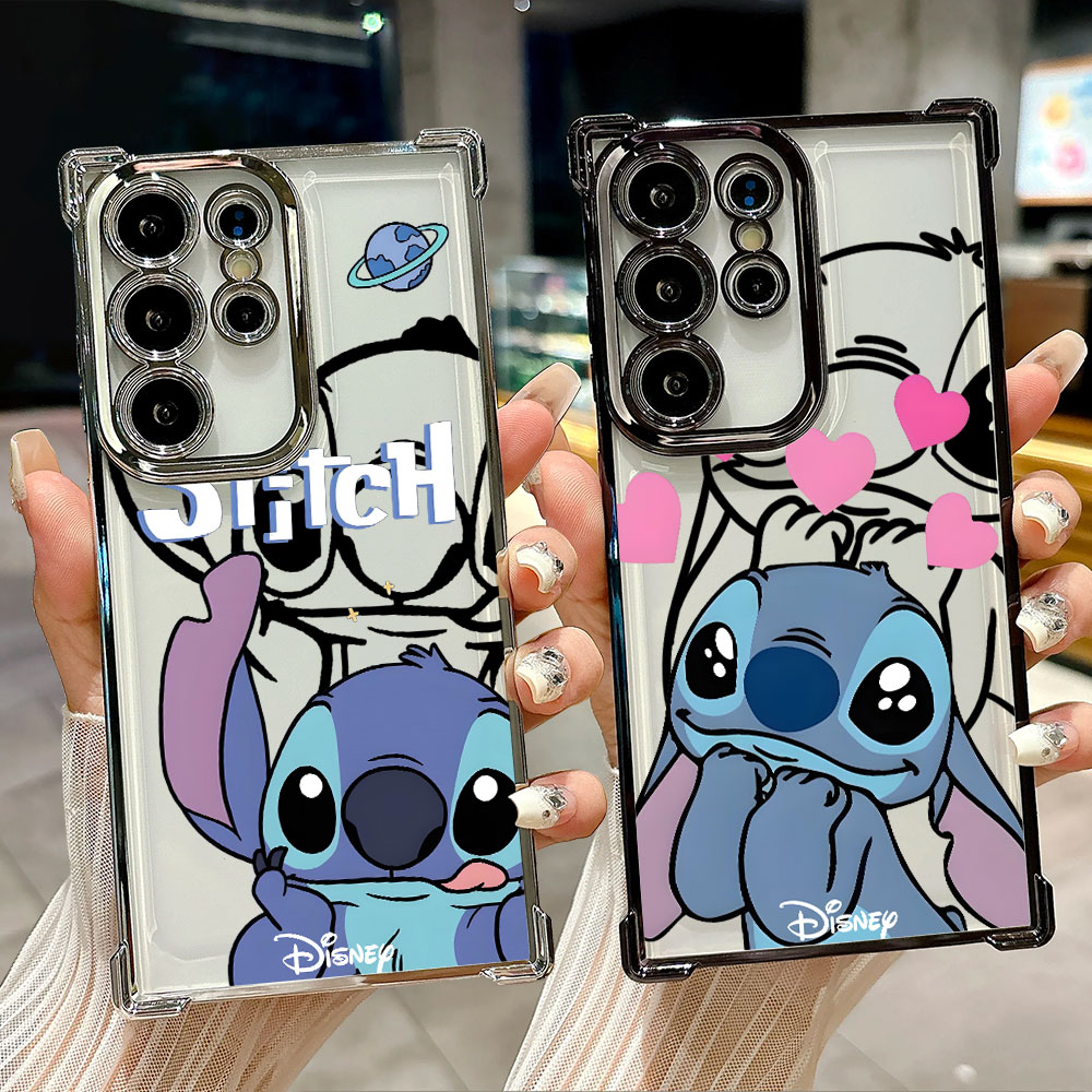 Phone Cases Samsung S25 Ultra - Stitch Line Background Silicone Case For
