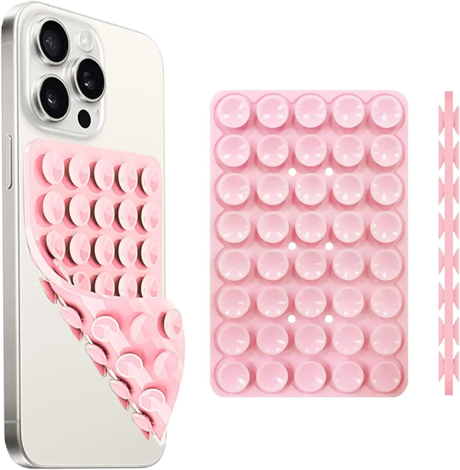 Phone Cases Rubber - Double-Sided Suction Cup Phone Mount, Silicone