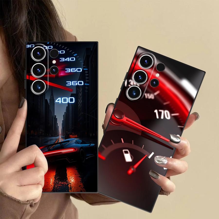 Phone Cases Samsung S25 Ultra - Red Car Gauge Case for Samsung