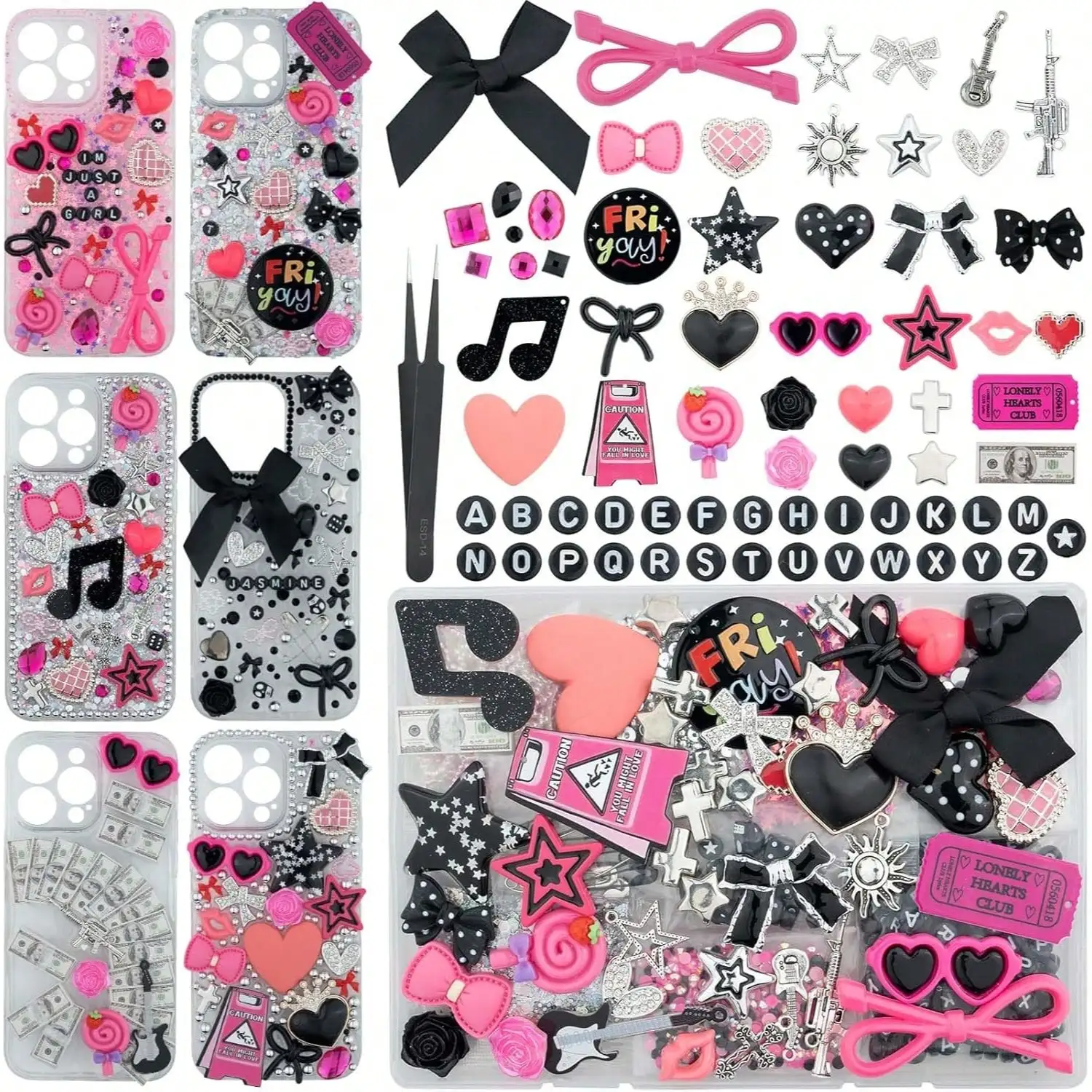 Phone Cases With Charms - 1050 Pcs Junk Phone Case Charms