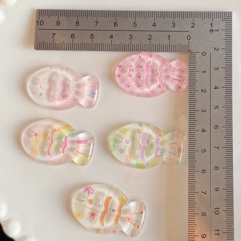 Phone Cases With Charms - 10pcs New Spring Summer Transparent Print