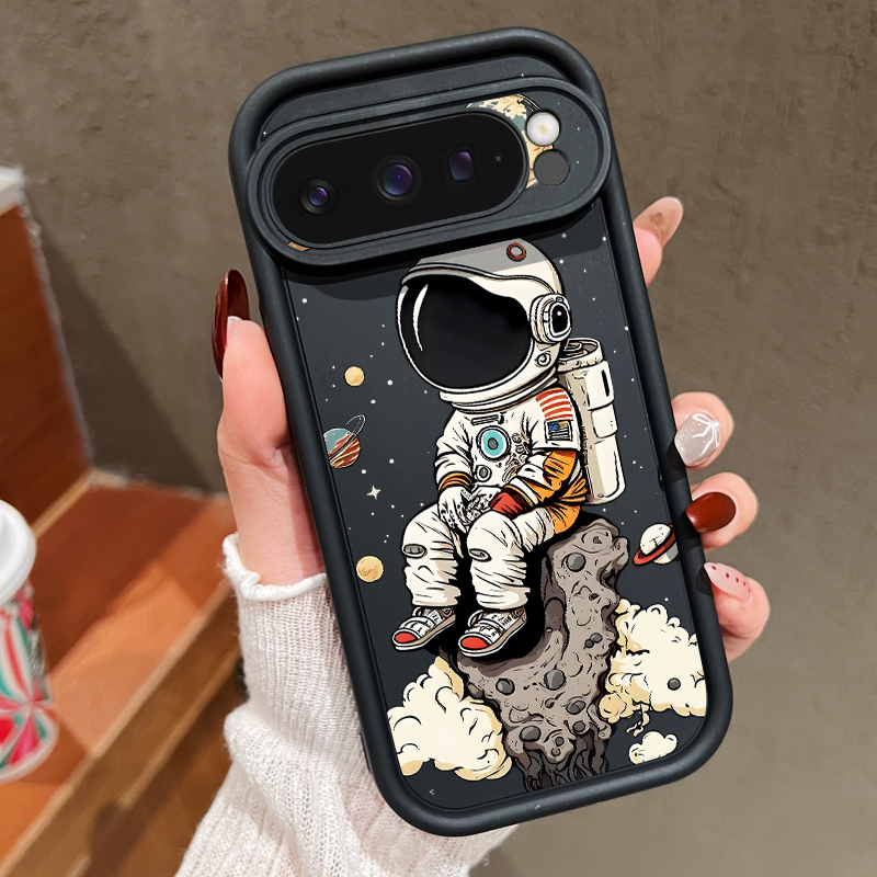 Phone Cases Pixel 10 Pro - Cartoon Astronaut Print TPU Phone Case