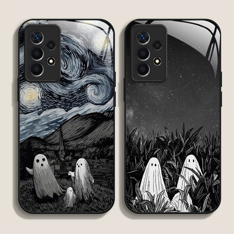 Funny Ghost Abstract Art Patte - Phone Cases Drawing recension och pris