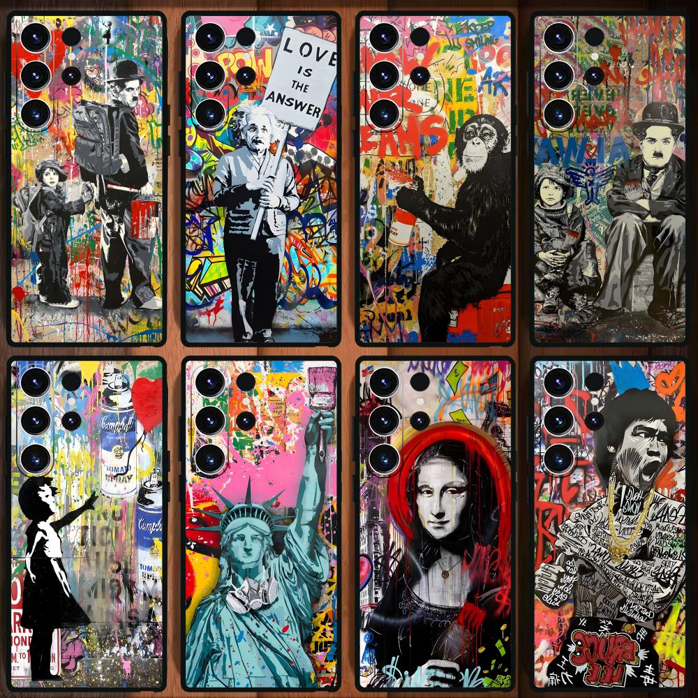 Banksy Graffiti Art  Phone Cas - Phone Cases Samsung S25 Ultra recension och pris
