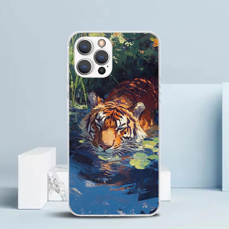 Superior Tiger Pattern Art Sof - Phone Cases That Fit Iphone 16E recension och pris