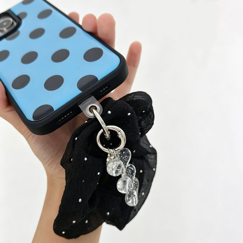 Blue Black Polka Dot Phone Cas - Phone Cases With Charms recension och pris