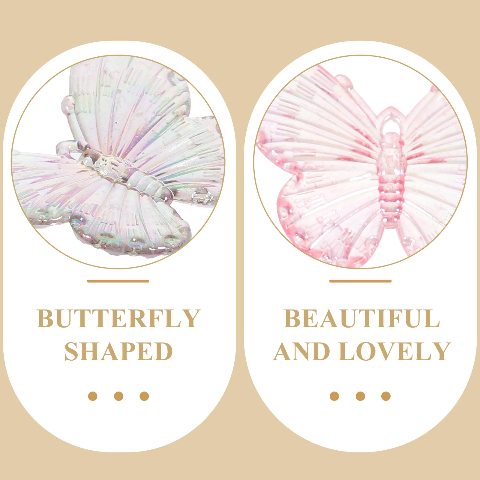 40Pcs Electroplated Butterfly  - Phone Cases With Charms recension och pris