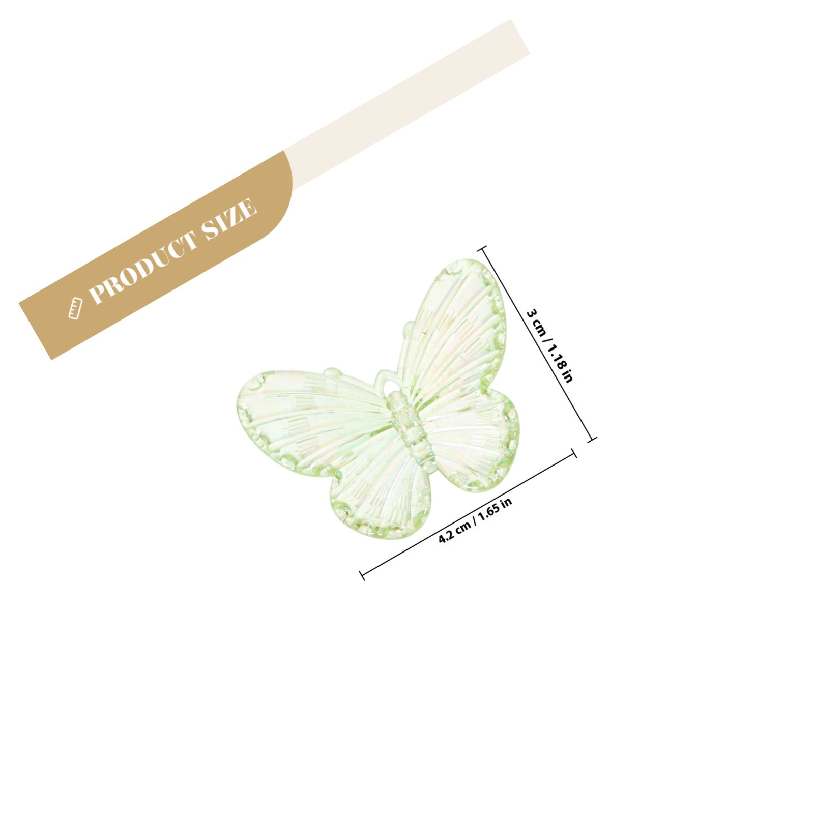 40Pcs Electroplated Butterfly  - Phone Cases With Charms recension och pris