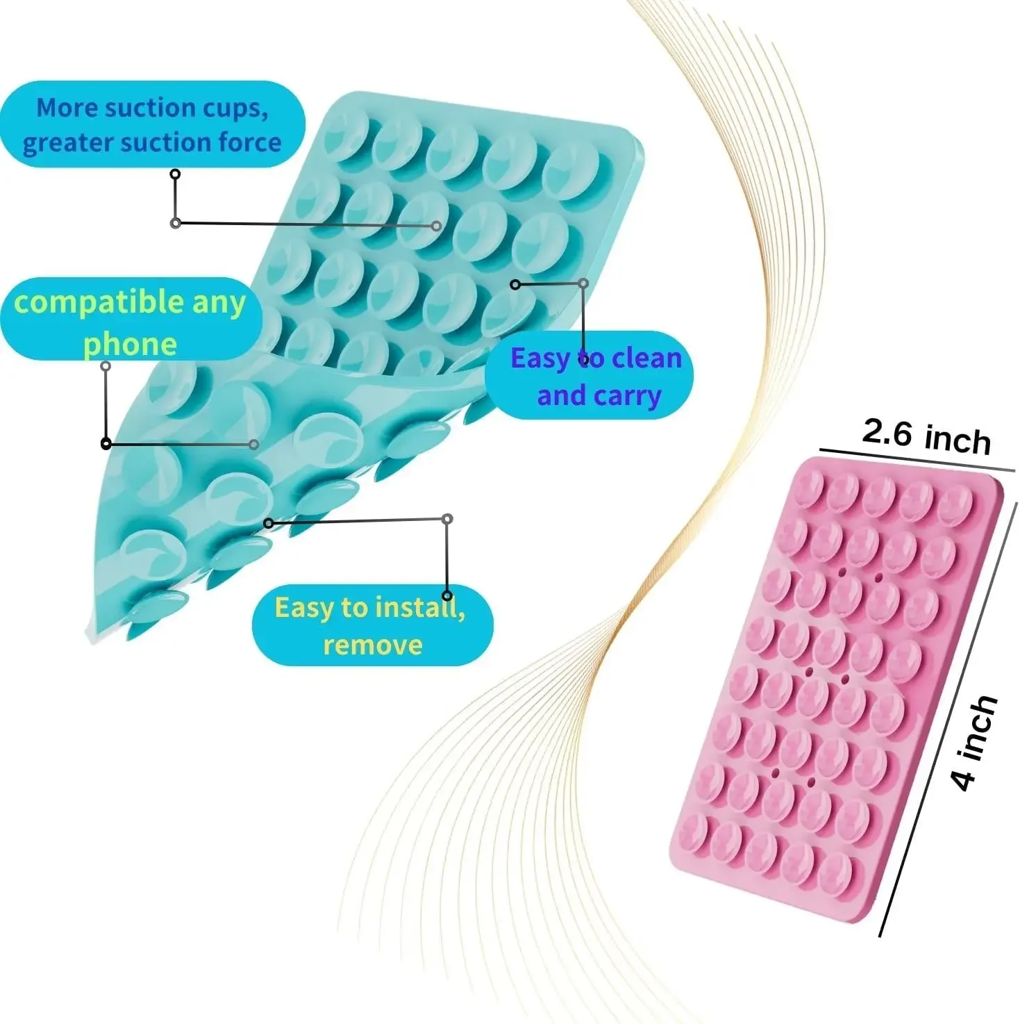 Double-Sided Suction Cup Phone - Phone Cases Rubber recension och pris