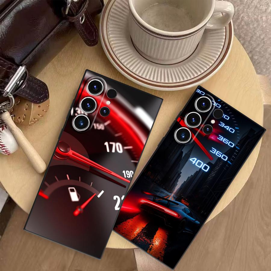 Red Car Gauge Case for Samsung - Phone Cases Samsung S25 Ultra recension och pris