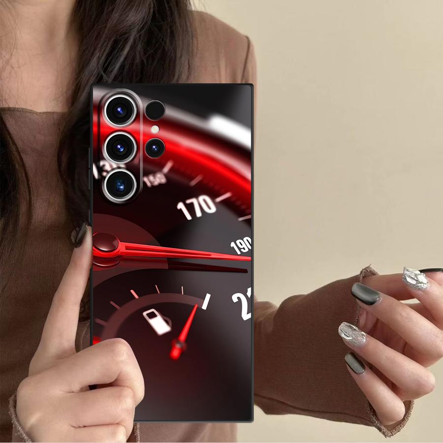 Red Car Gauge Case for Samsung - Phone Cases Samsung S25 Ultra recension och pris