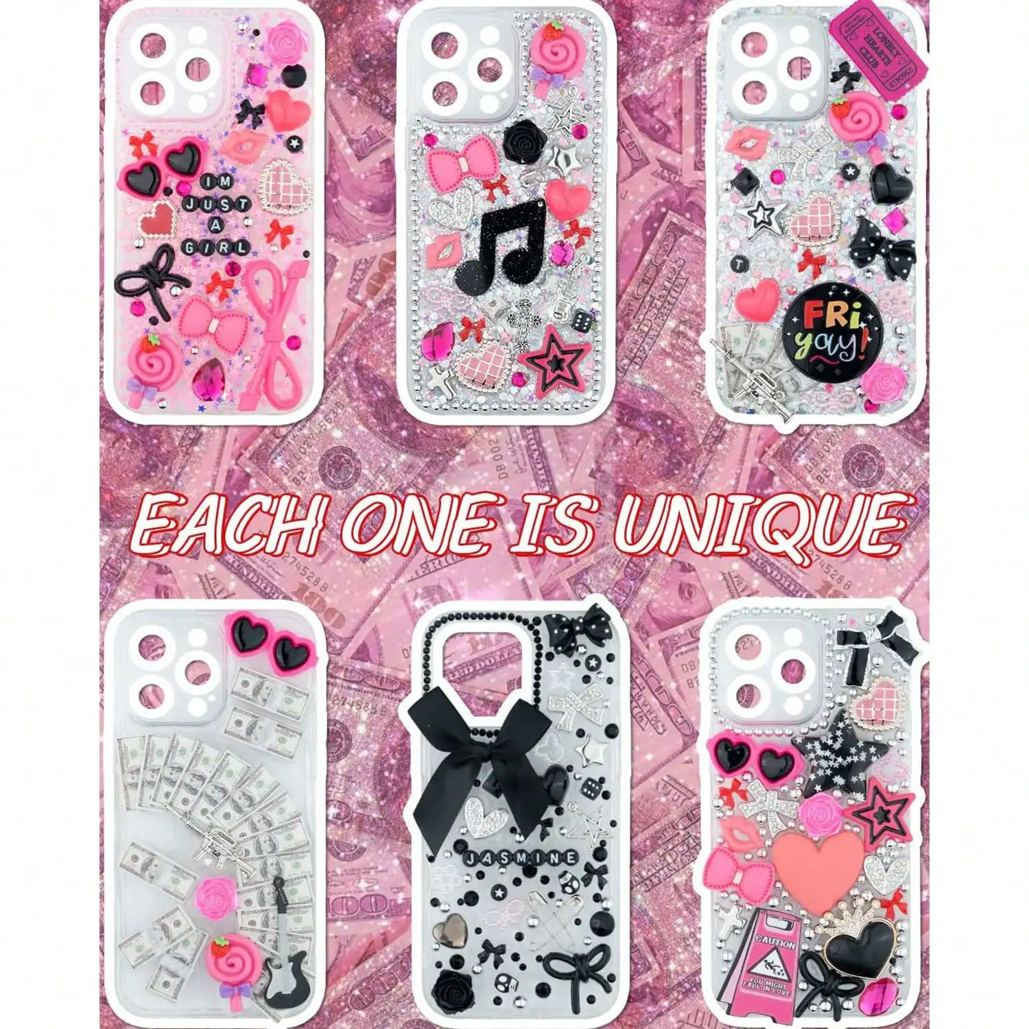 1050 Pcs Junk Phone Case Charm - Phone Cases With Charms recension och pris