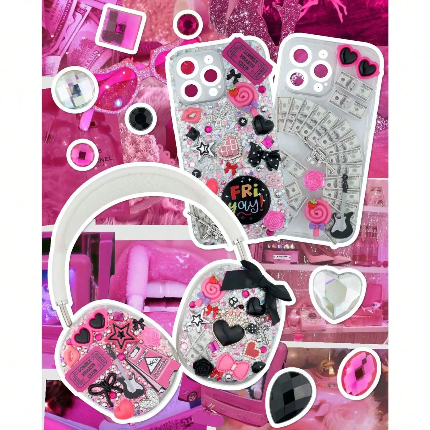 1050 Pcs Junk Phone Case Charm - Phone Cases With Charms recension och pris