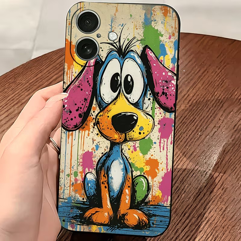 Graffiti Colored Puppy TPU Pho - Phone Cases Popular recension och pris