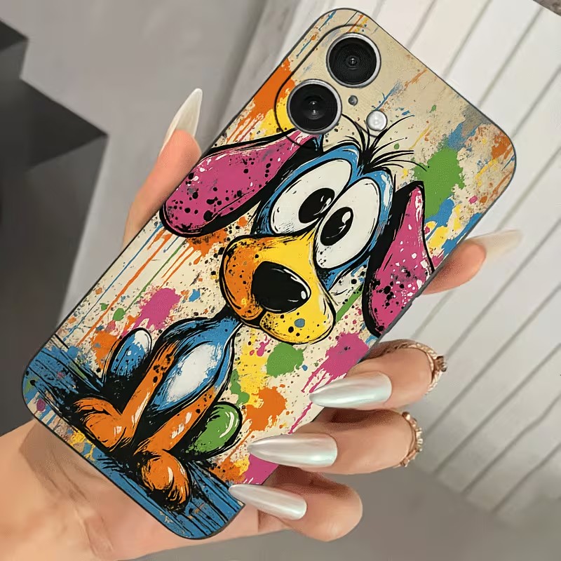 Graffiti Colored Puppy TPU Pho - Phone Cases Popular recension och pris