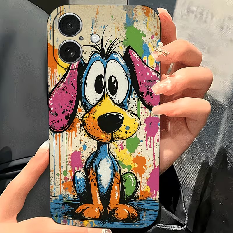 Graffiti Colored Puppy TPU Pho - Phone Cases Popular recension och pris