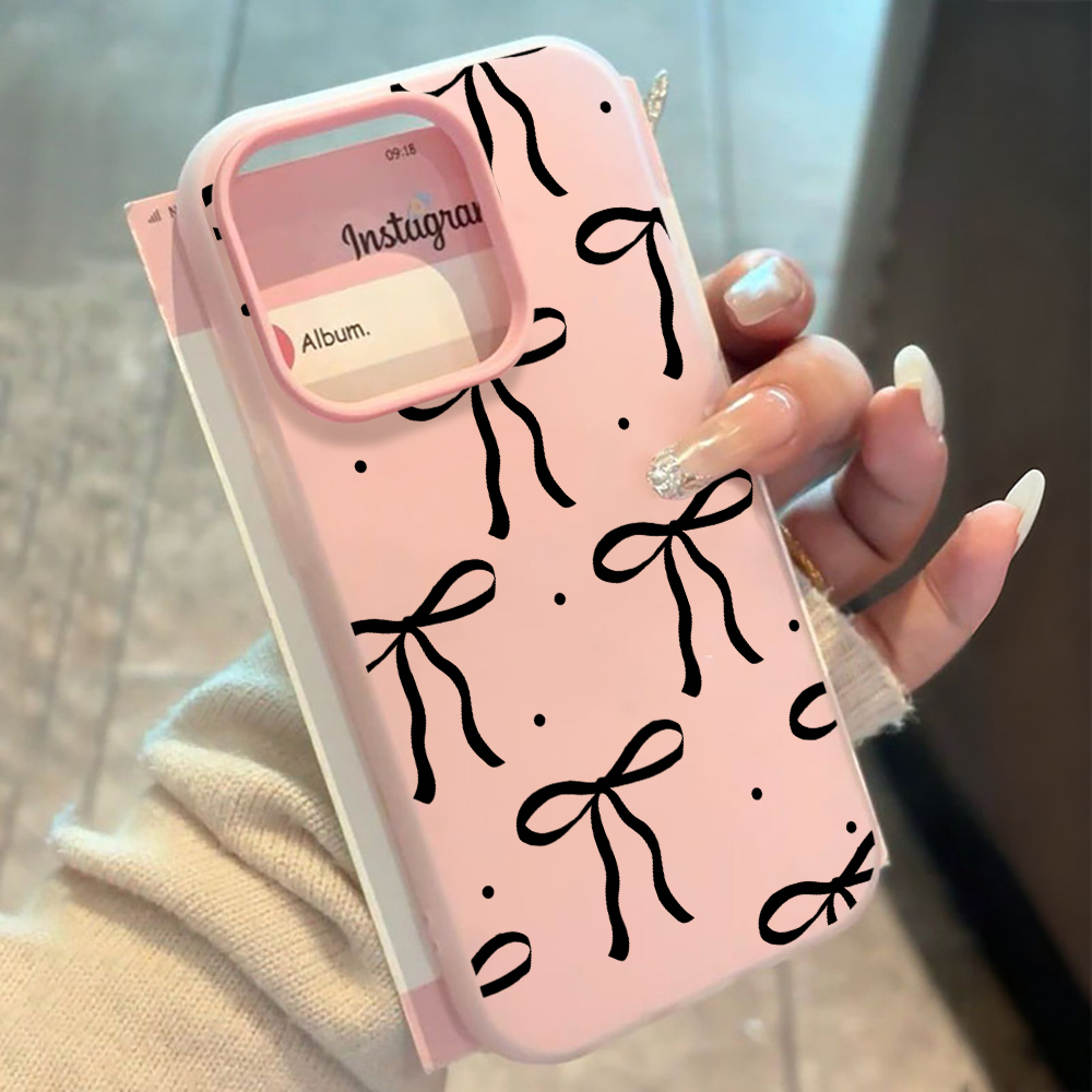 INS Big Black Bow Pattern SIli - Phone Cases Xiaomi 15T recension och pris