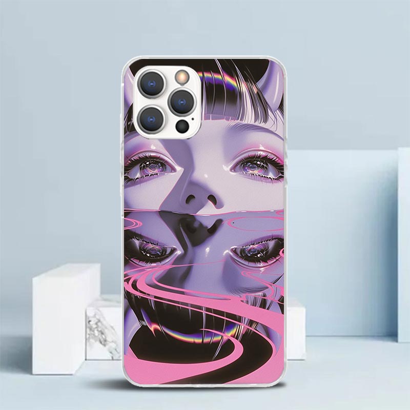Girl Art Punk Soft Cover for i - Phone Cases That Fit Iphone 16E recension och pris