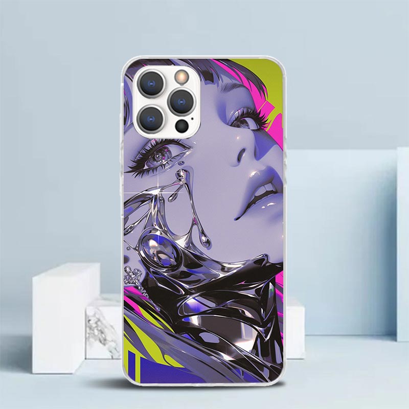 Girl Art Punk Soft Cover for i - Phone Cases That Fit Iphone 16E recension och pris