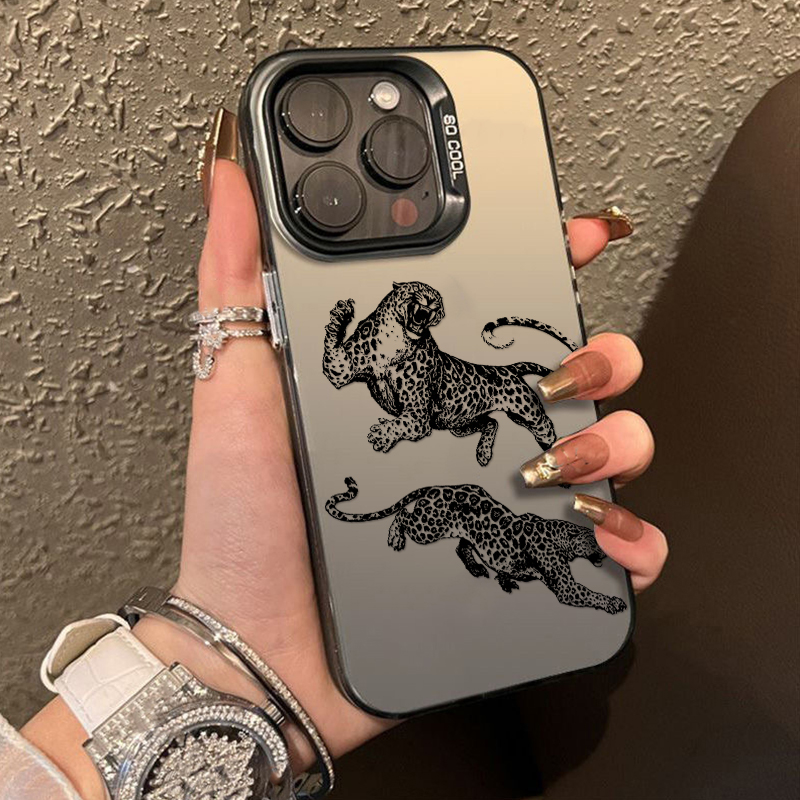 Vintage Leopard Line Art Phone - Phone Cases Drawing recension och pris