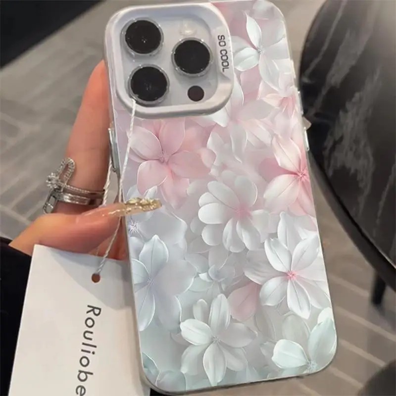 Pink Flower Case for iPhone 15 - Phone Cases Pink recension och pris