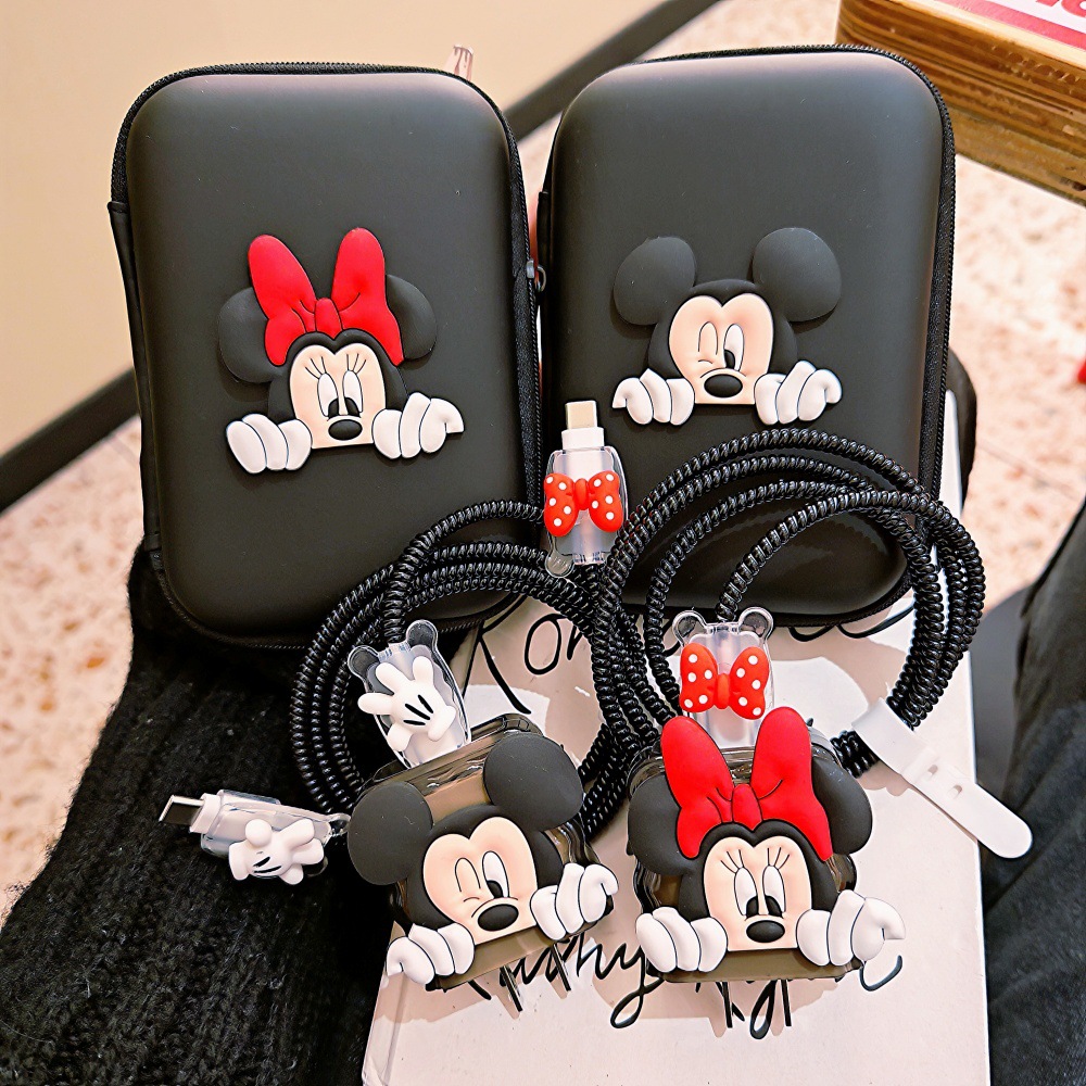 Cute Mickey Minnie Cable Prote - Phone Cases Rubber recension och pris