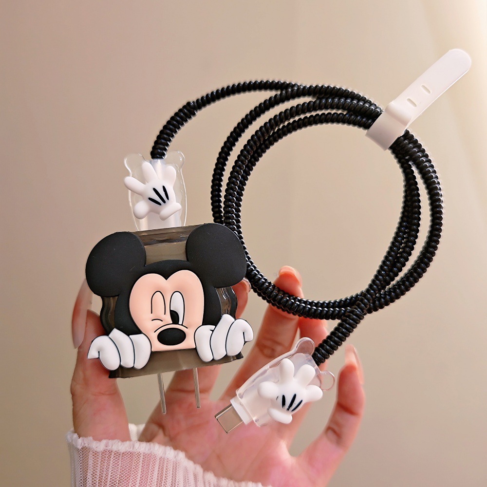 Cute Mickey Minnie Cable Prote - Phone Cases Rubber recension och pris