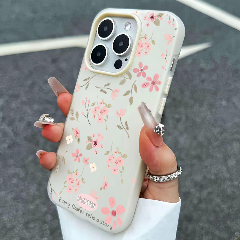 Cute Sweet Pink Floral Candy C - Phone Cases Pink recension och pris