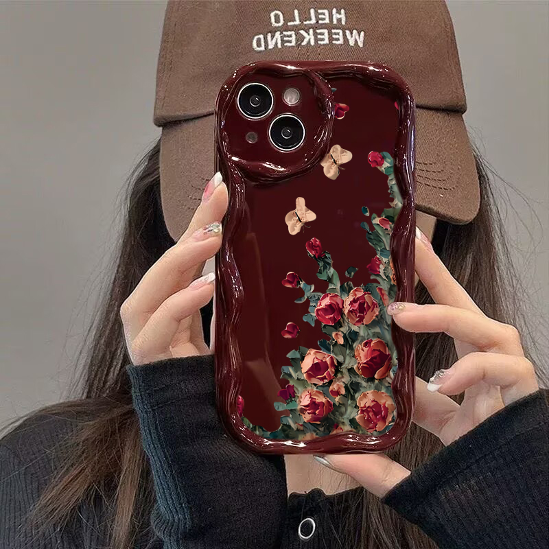 Retro Oil Painting With Floral - Phone Cases Drawing recension och pris