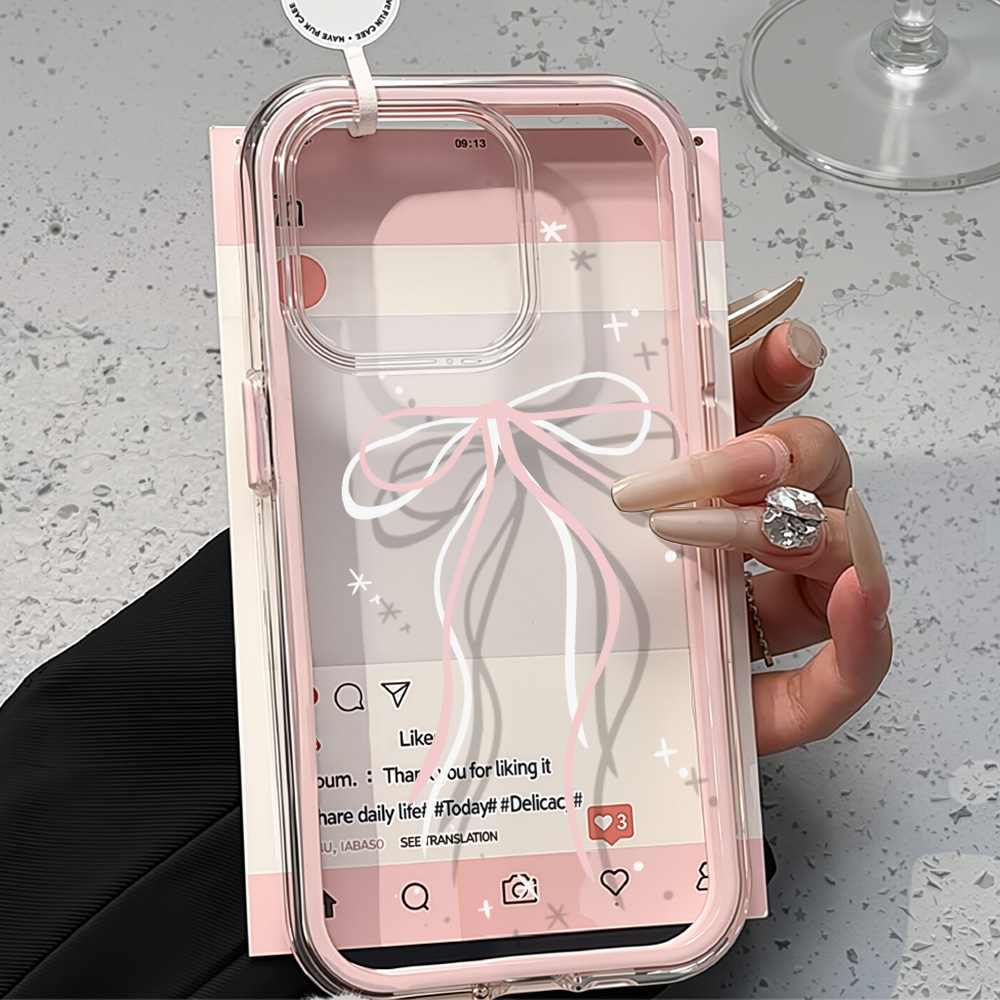 2in1 Pink Flower Case For iPho - Phone Cases Pink recension och pris