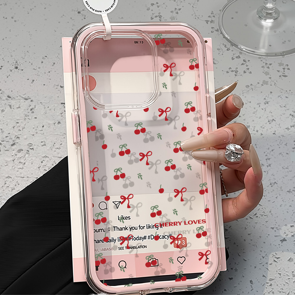 2in1 Pink Flower Case For iPho - Phone Cases Pink recension och pris