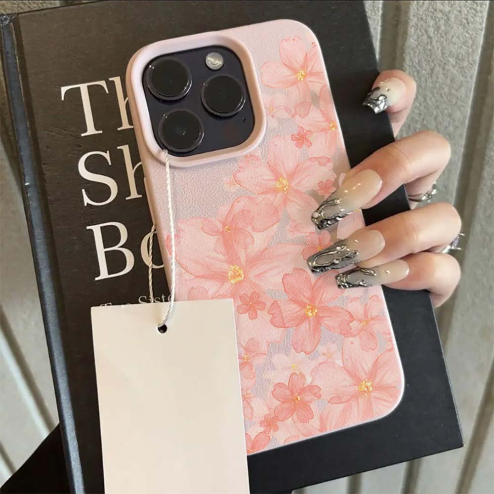 Pink Sakura Floral Matte Phone - Phone Cases Pink recension och pris