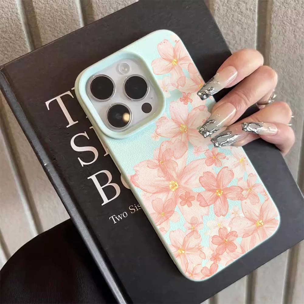 Pink Sakura Floral Matte Phone - Phone Cases Pink recension och pris