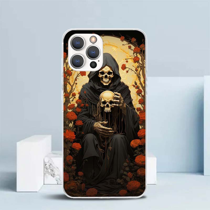 Reaper Skull Skeleton Gun Soft - Phone Cases That Fit Iphone 16E recension och pris
