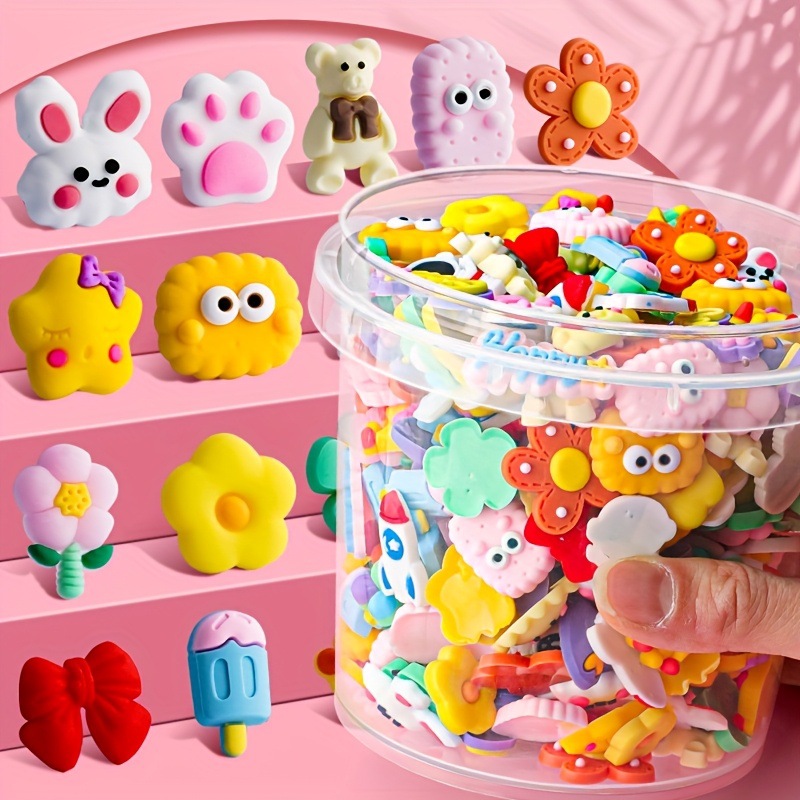 100pcs DIY Mixed Flower Animal - Phone Cases Rubber recension och pris