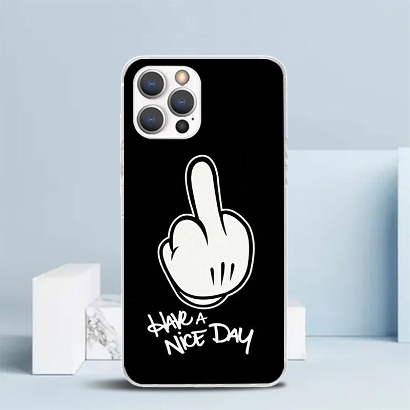 Middle Finger Soft Cover for i - Phone Cases That Fit Iphone 16E recension och pris