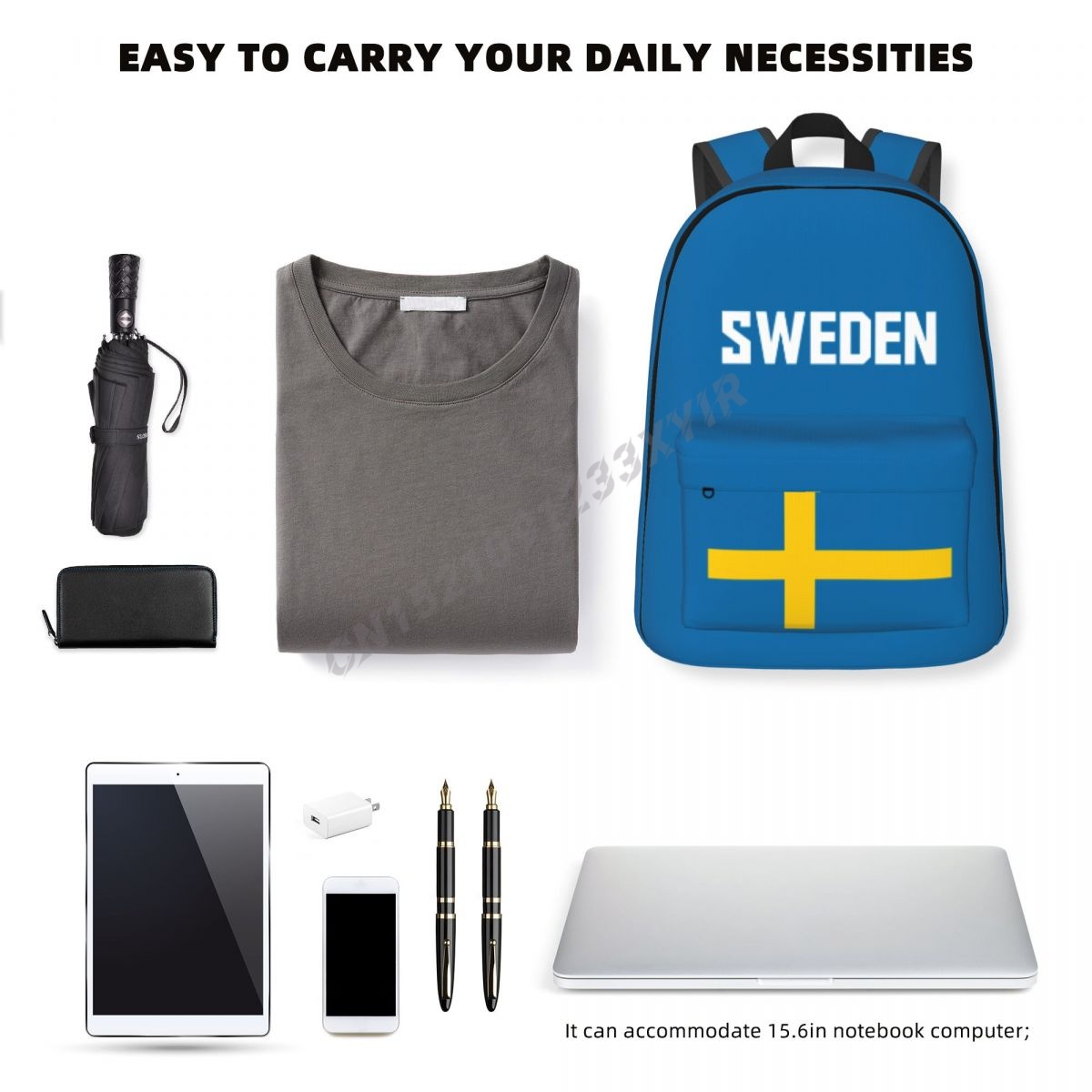 Unisex Backpack Sweden Flag Sw - Phone Cases Sweden recension och pris