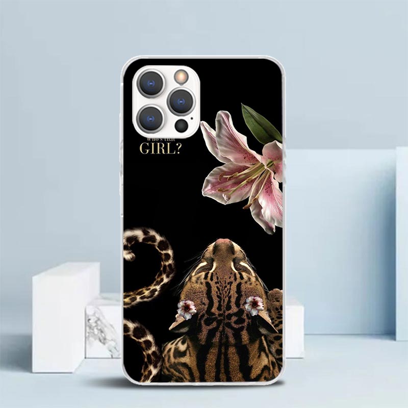 Pink Leopard Print Soft Cover  - Phone Cases That Fit Iphone 16E recension och pris