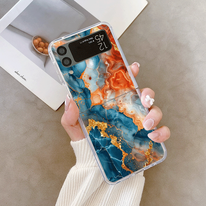 Artistic Colorful Marble Textu - Phone Cases Z Fold 7 recension och pris